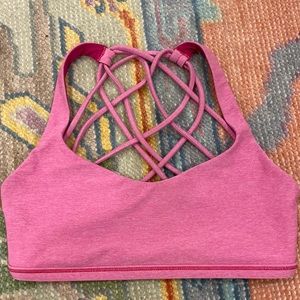 Lululemon Free to be Wild Bra (Size 4). Pink.